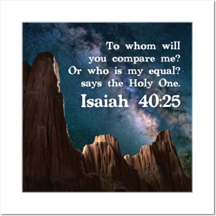 Isaiah 40:25 Posters and Art